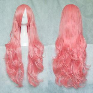 Long Wavy Pink Wig SD00033