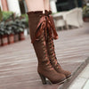 Korean sweet lace high boots SD00631