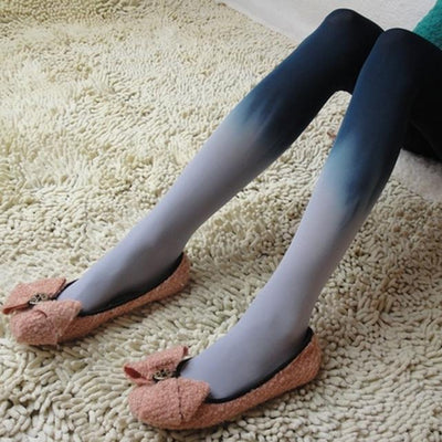 Coloring Fading Gradient Tights Stockings SD1861