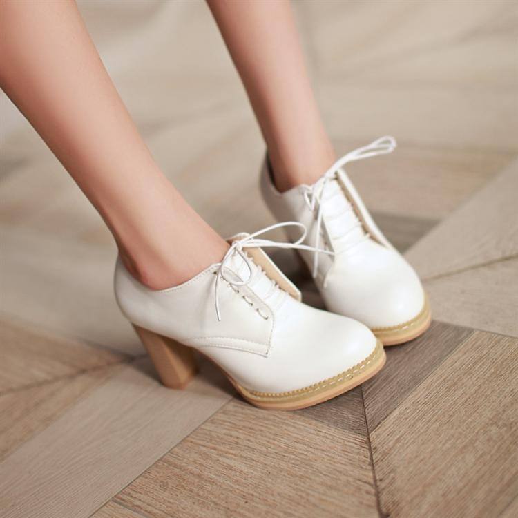 Korean Sweet Thick High-heeled Shoes SD01151