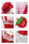 Kawaii Strawberry Maid Costume Dress SD00588