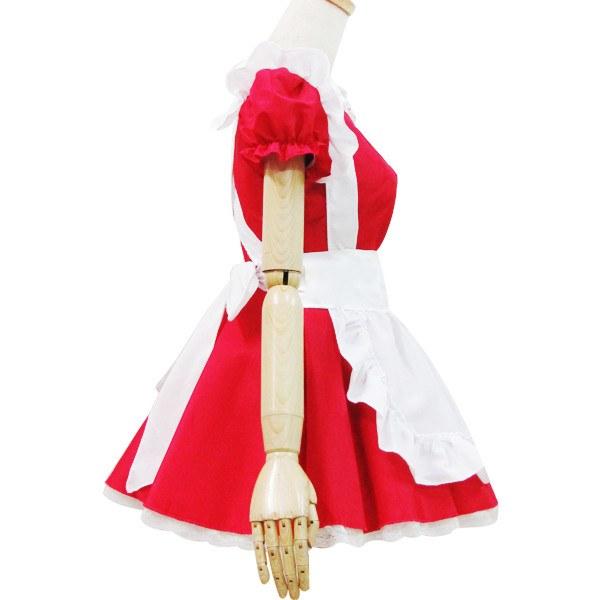 Japanese Red and White Open Chest Maid Dress SD00696