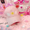 Cardcaptor Sakura Pink Winged Star Embroidered Baseball Cap SD02329