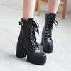 Korean Winter Thick Strap high-heeled boots Shoes SD01149