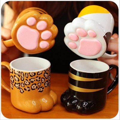 Cute Cartoon Cat Claws Ceramic Cups SD01767