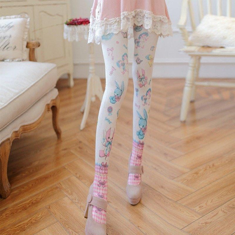 Japanese Harajuku Cartoon Printing Stockings Tights SD01404