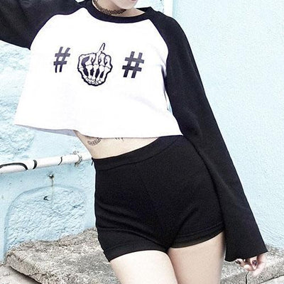 Black Love Heart Pocket High Waist Shorts SD00271