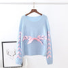 Cute Lase Bow Pullover Sweater SD02034