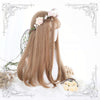 Japanese Harajuku Rose Dust Brown Long Wig SD02299