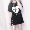 Japanese Harajuku Heart Beat Long T-shirt SD01363