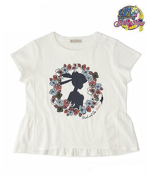 Sailor Moon Silhouette Wreath Print Short-sleeve T-shirt SD1802