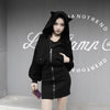 Cat Ears Hoodie Sweater Dress SD00252