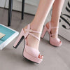 korean Fish Head Strap High-heel Shoe SD01147