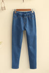 Japanese Fashion Long Thin Stretch Jeans Pants SD00980