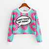 Cute Donut Long-sleeve Crop Top SD01217