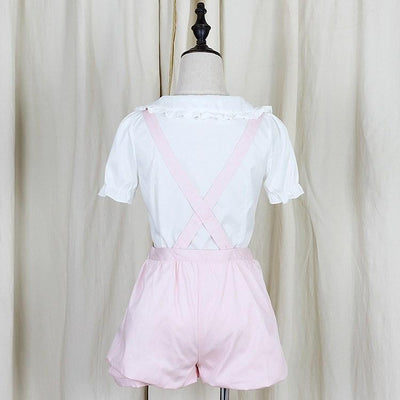 Bunny/Bear Face Suspender Shorts SD00548