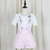 Bunny/Bear Face Suspender Shorts SD00548