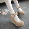 Sweet Bow Strap Heel Shoes SD00228