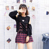 Black Lantern Sleeve Heart String Sweater SD01245