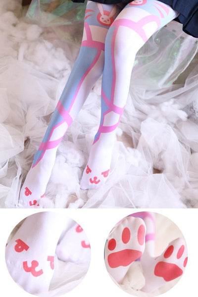 Overwatch D.VA Bunny Paws Tights SD00091