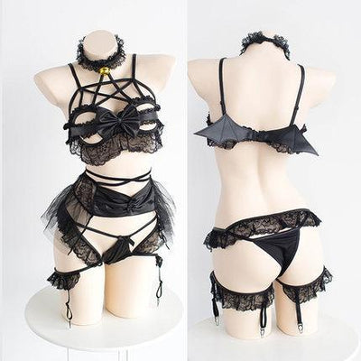 Sexy Lace Bat 2 Piece Lingerie SD01623