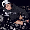 Korean Black White Spots FUXXEMOFF Sweater Hoodie SD01335