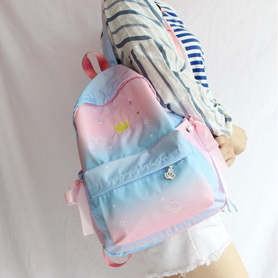 Pastel Planet Star Crown Backpack SD00347