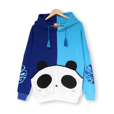 Cute Animal Faced Long-sleeved Loose Hooded Animal Eared Sweater SD01866