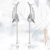 Japanese Harajuku Angel Wing Crystal Earrings SD02371