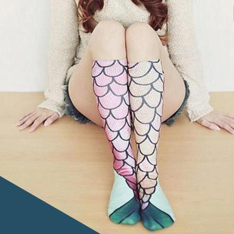 Cute Long Mermaid Socks SD01957