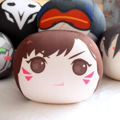 Overwatch Cute Face D.VA/Reaper/Soldier:76/Genji/Hanzo Pillow SD02109