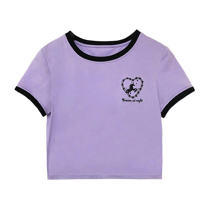 Unicorn At Night Crop Top SD01330