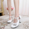 Japanese Lolita Double Rose Sweet Classic Elegant High-heeled Sandal Shoes SD01950