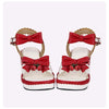 Buckles Open Toe Ribbons Lolita Sandels Shoes SD00194