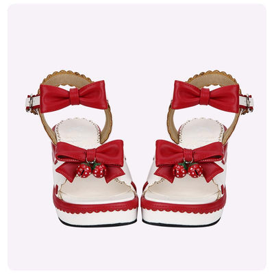 Buckles Open Toe Ribbons Lolita Sandels Shoes SD00194