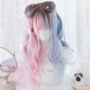 Pink Blue Gradient Long Wig SD00175