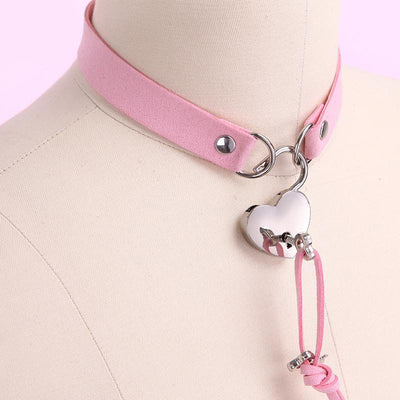 Harajuku Heart Key locker Collar SD00527