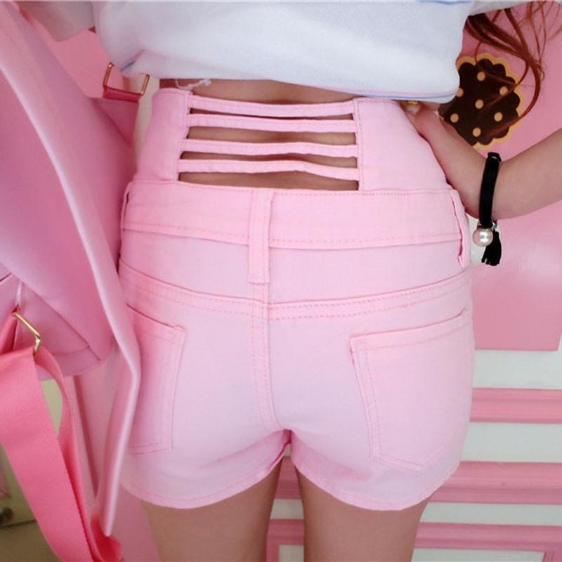 Korean High Waist Pink Shorts SD01099