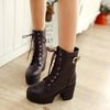 Korean High Heeled Leather Boots SD01494