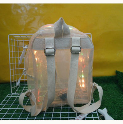 Harajuku Led Lights Transparent Backpack SD01670