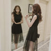 Summer Black Sleeveless Long Dress SD00829