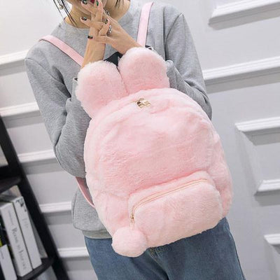 Plush Fluffy Bunny Rabbit Backpack SD00778