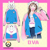 Overwatch D.VA DVA Bunny Hoodie Baseball Jacket SD01462