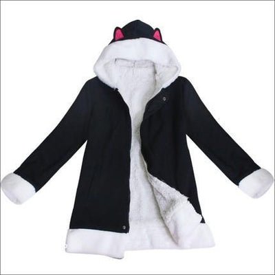 Anime Izaya Orihara Durarara Woolen Hooded Ears Long Coat SD01896
