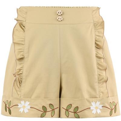 Japanese Summer Daisy Flower Shorts SD01708