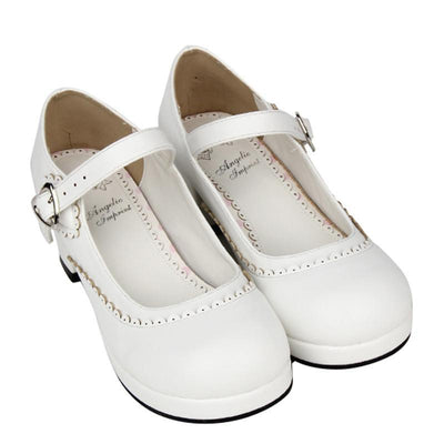 Heart Buckle Lolita Short-Heels Shoes SD00196