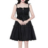 Dolly Black Ribbon Shoulder-less Dress SD02406