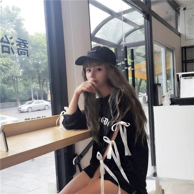 Japanese Bow Sleeve Loose Sweater SD01128