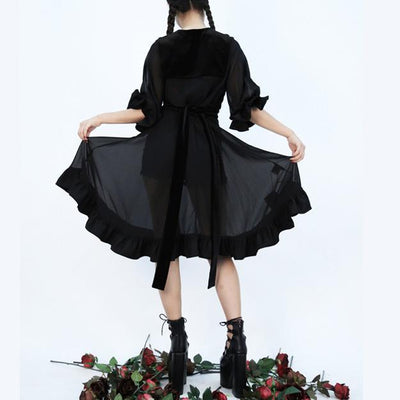 Japanese Lolita Dolly Black Dress SD01422