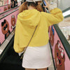 Yellow Smiley Hoodie Sweater + Skirt SD01156